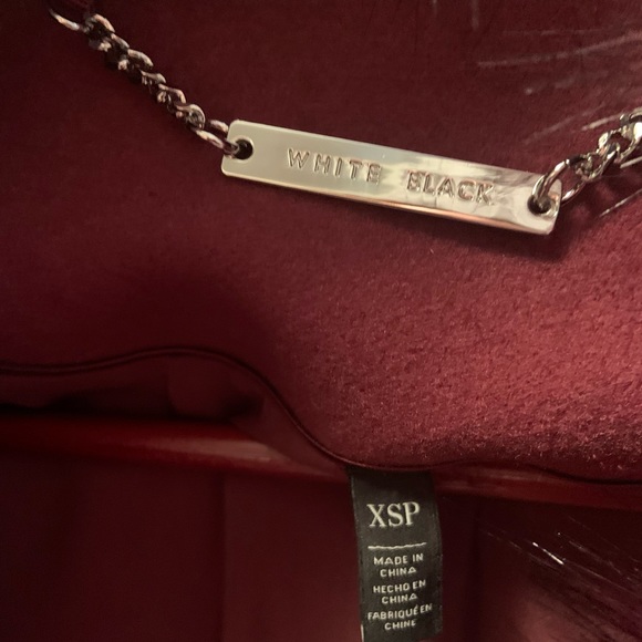 NWT White House Black Market Women’s Coat XSP In Deep Garnet. - Picture 2 of 5